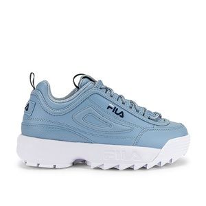 Disruptor II Premium Sneaker in Blue Fog, India Ink & White